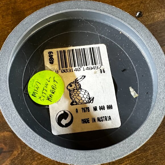 RETIRED Swarovski Crystal Figurine w/Box - Mini Sitting Rabbit - 7678 040 000 - Picture 7 of 7